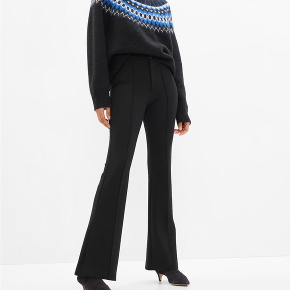 Gap Split Hem Flare Ponte Pants - Picture 1 of 3